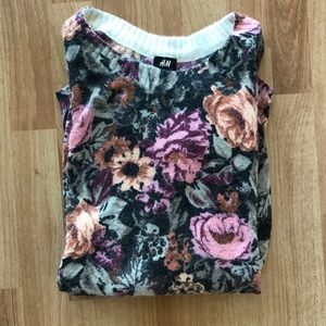 Floral sweater dress